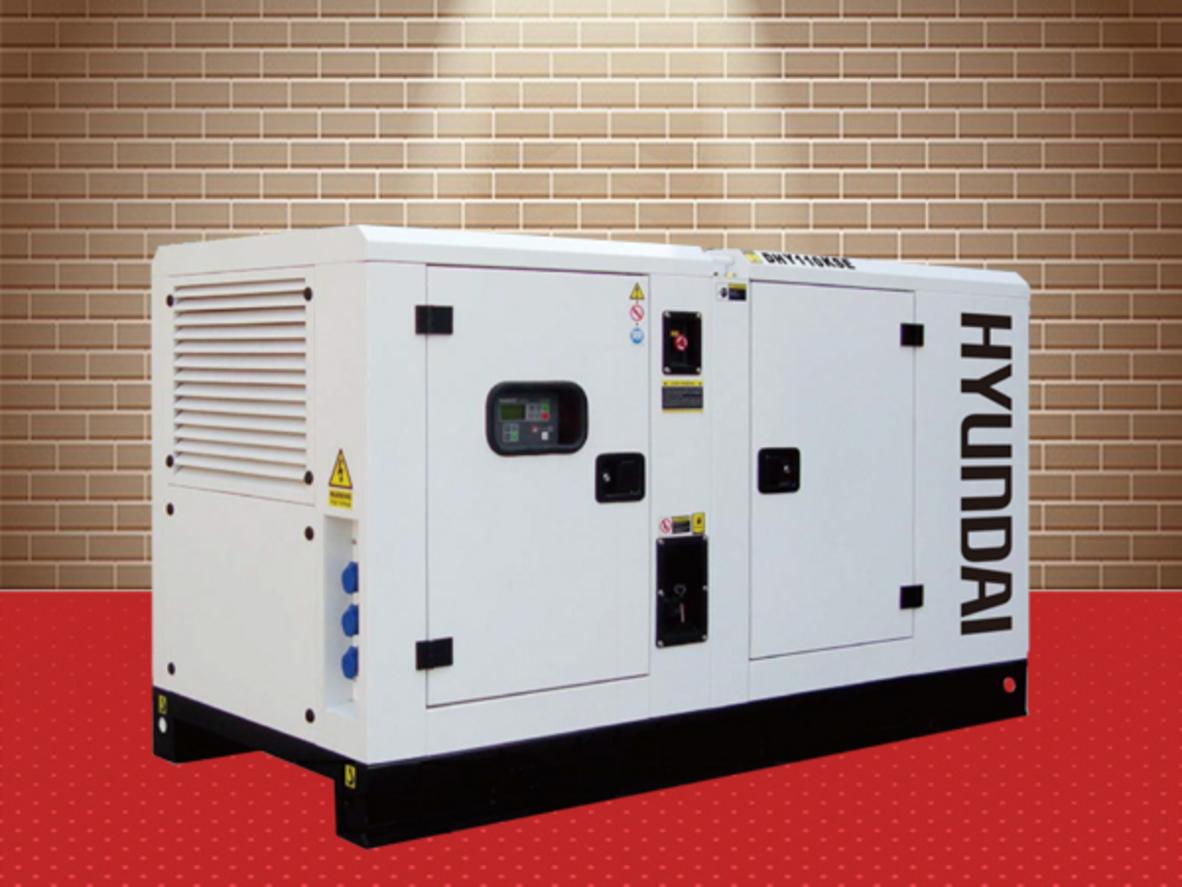Máy phát điện 100KVA/80KW 3 pha Hyundai DHY110KSE cho nhà xưởng và tòa nhà