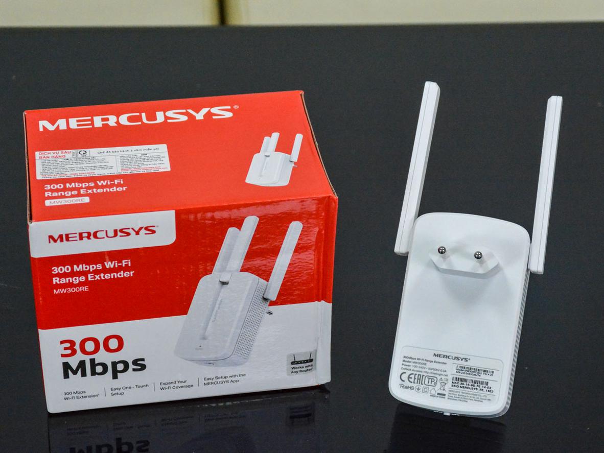 MW300RE giúp mở rộng sóng Wi‑Fi cho các khu vực khó phủ sóng như tầng trên, phòng ngủ và hành lang.