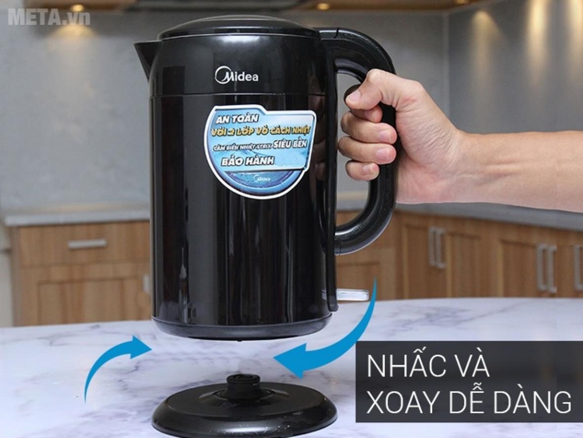 Ruột bình inox SUS 304 hỗ trợ độ bền và vệ sinh trong quá trình sử dụng.