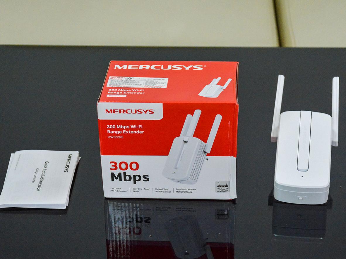 3 ăng ten ngoài và MIMO giúp MW300RE mở rộng phủ sóng tốt hơn trong không gian nhiều vật cản.