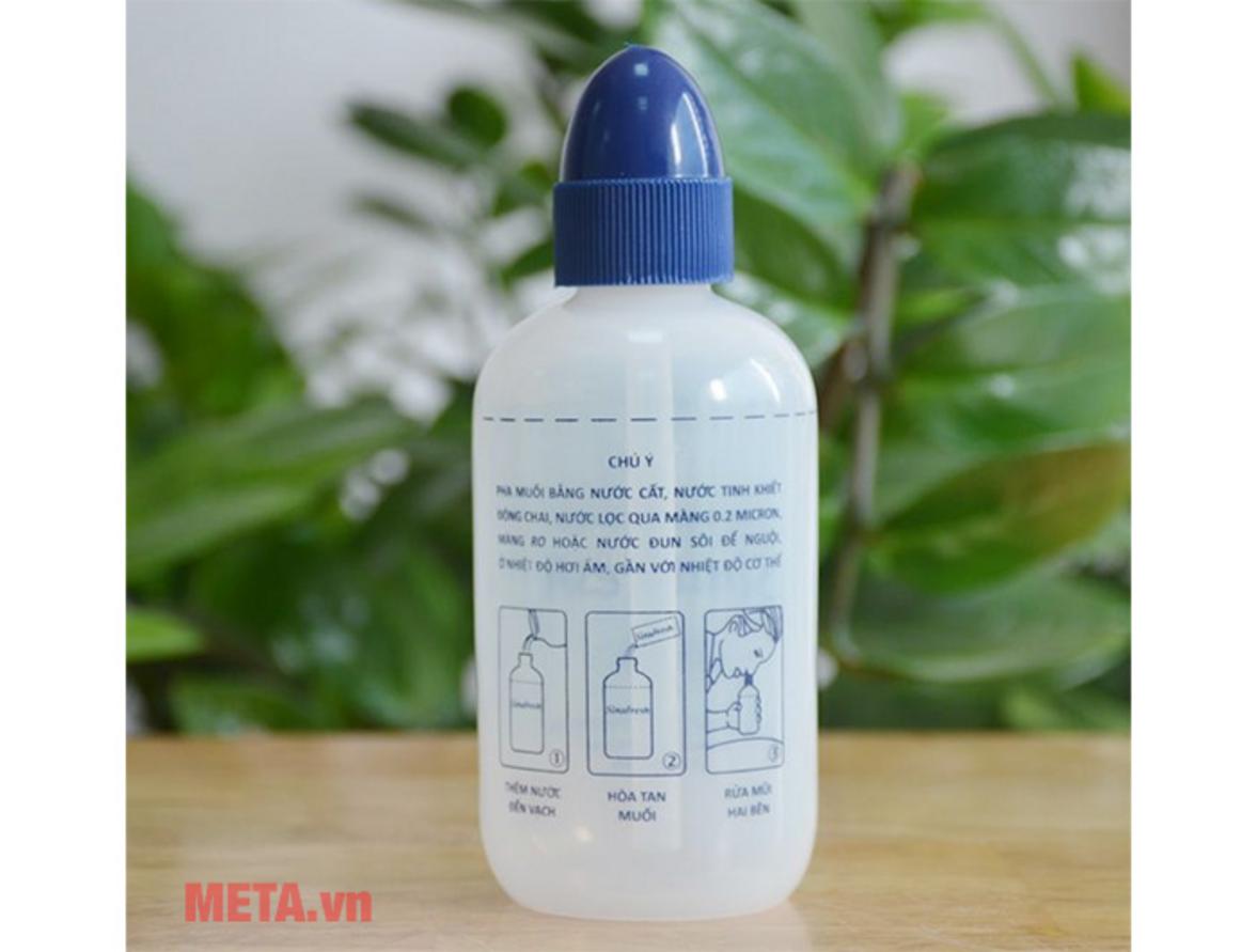 Mỗi gói muối SinuFresh chứa Natri clorid (USP) 1620mg để pha dung dịch đúng nồng độ.
