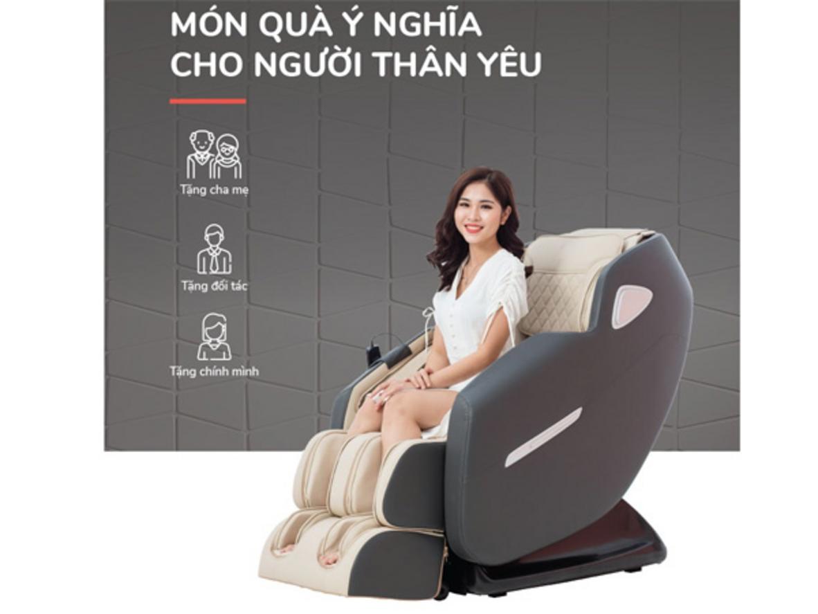 Ngả lưng 180 độ, chất liệu da PU.