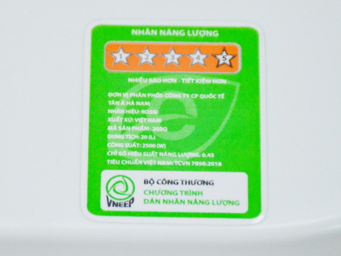 Dung tích 20 lít phù hợp cho gia đình 2–3 người.