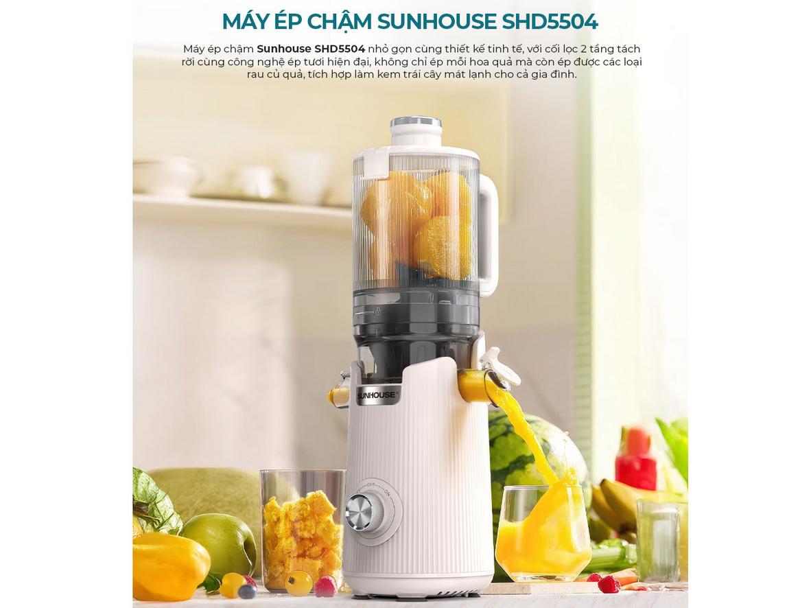 Ống tiếp nguyên liệu lớn giúp chuẩn bị nhanh hơn.