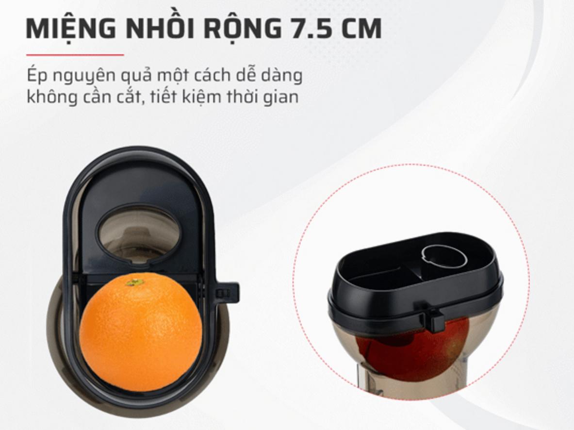 Ống tiếp nguyên liệu 7,5cm tiết kiệm thời gian sơ chế