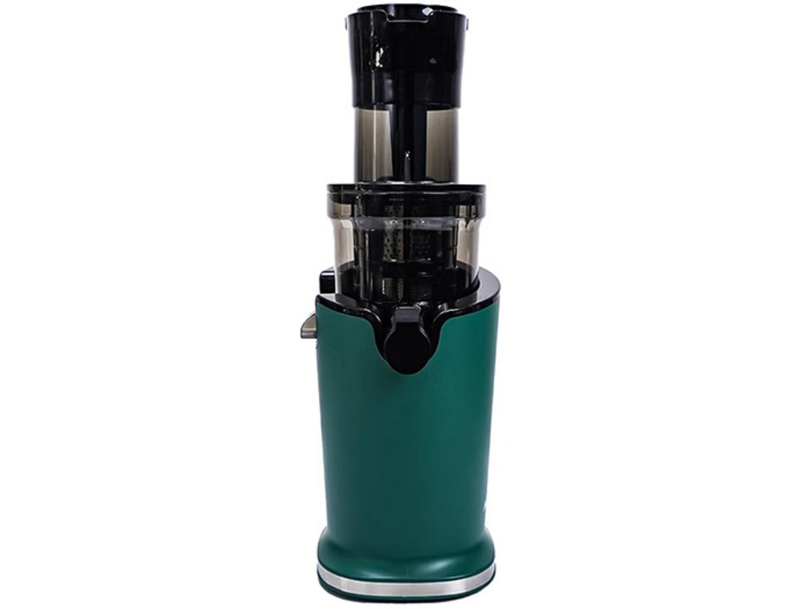 Ống tiếp nguyên liệu 80mm giúp ép nguyên trái tiện hơn.