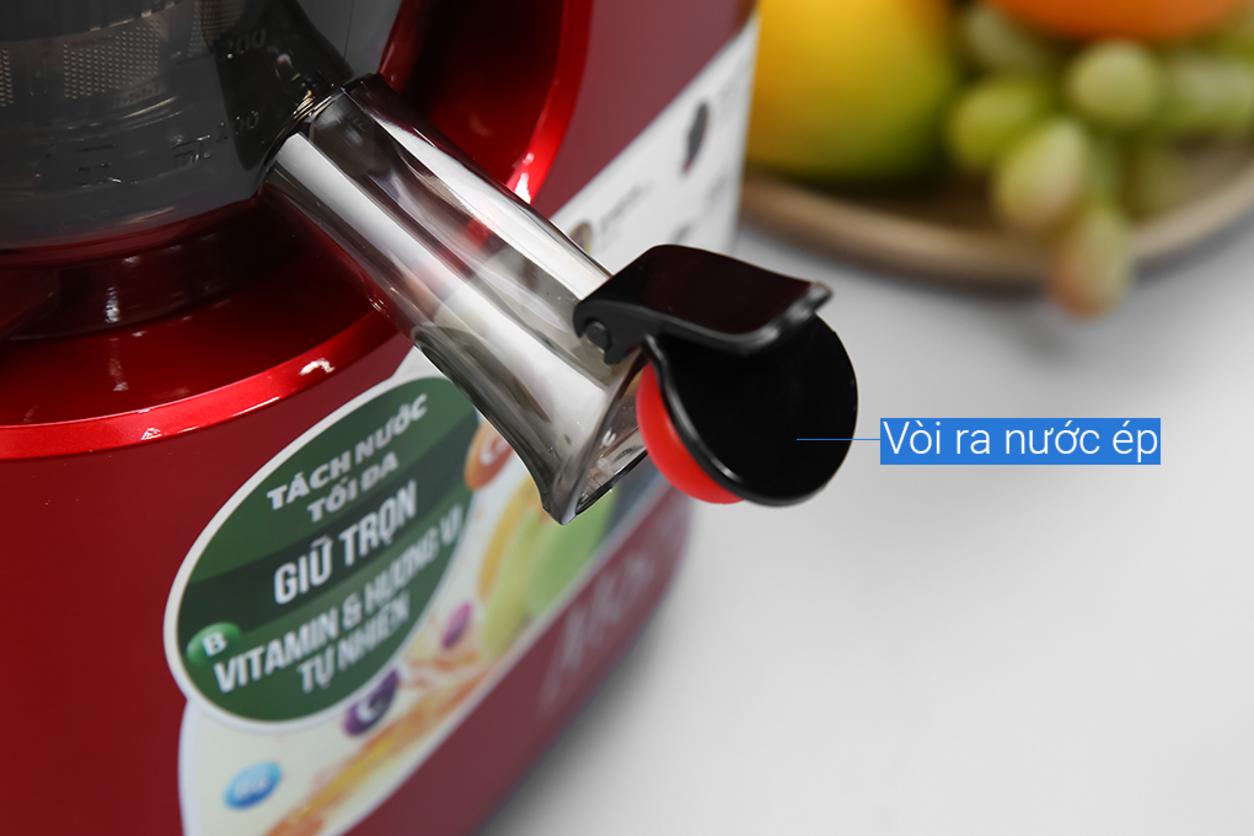 Ống nạp lớn giúp sơ chế nhanh hơn.