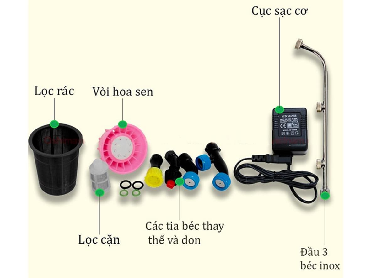Lưu lượng cao giúp máy xử lý nhanh diện tích phun lớn.
