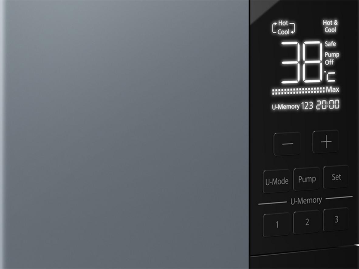 LCD và U-Memory giúp điều chỉnh nhiệt độ nhanh, tiện cho từng thành viên.
