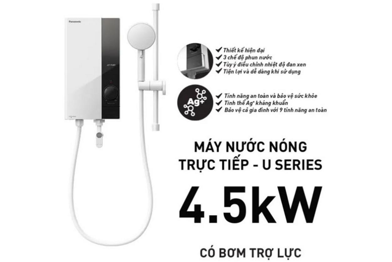 Bố cục lắp đặt gọn gàng của Panasonic DH-4UP1VW giúp tối ưu không gian phòng tắm.
