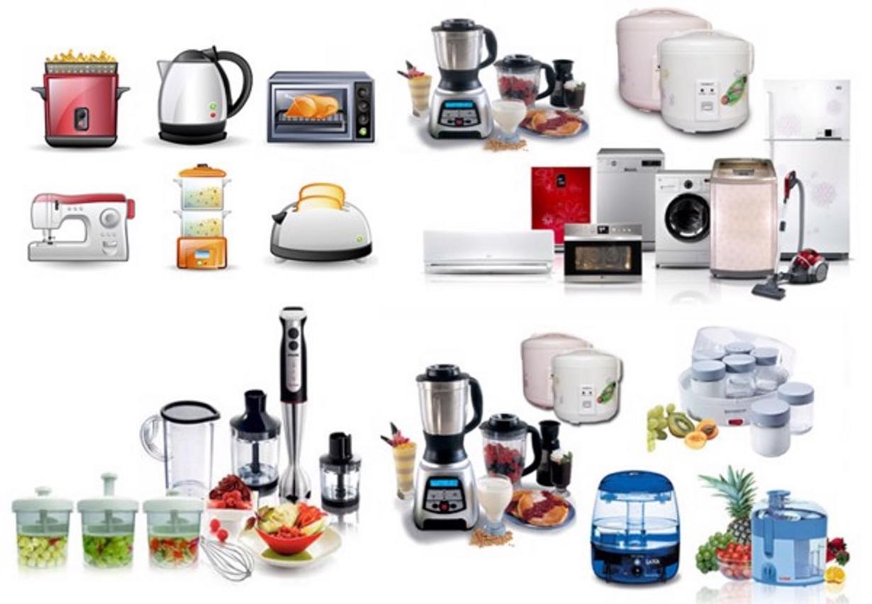 Sơ đồ phân loại 4 nhóm điện máy chính: Điện tử, Điện lạnh, Điện gia dụng và Thiết bị di động.