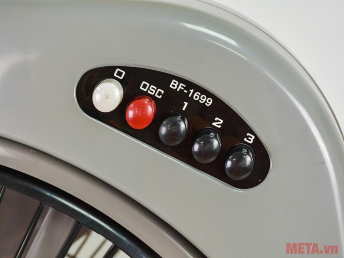 3 tốc độ gió giúp tùy chỉnh mức mát theo nhu cầu.