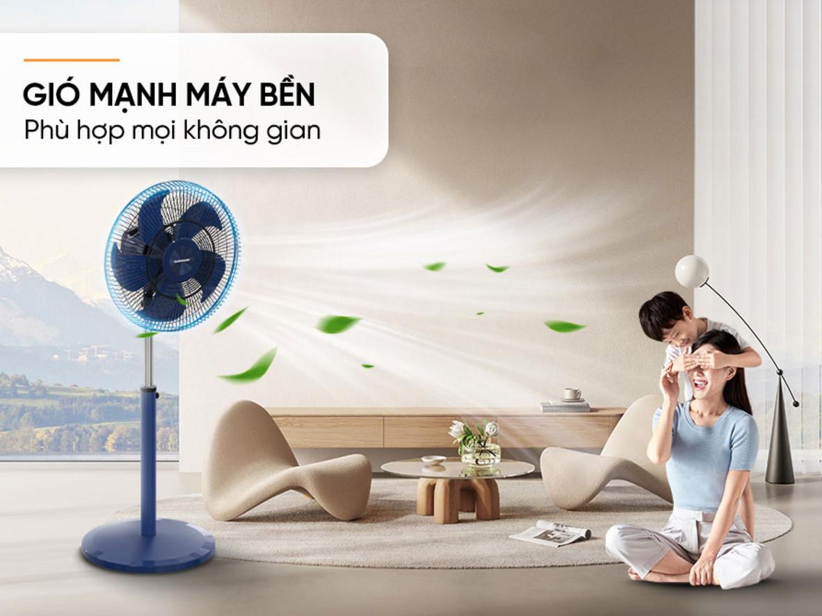 Tổng quan Quạt đứng Sunhouse SHD7382 - 5 cánh