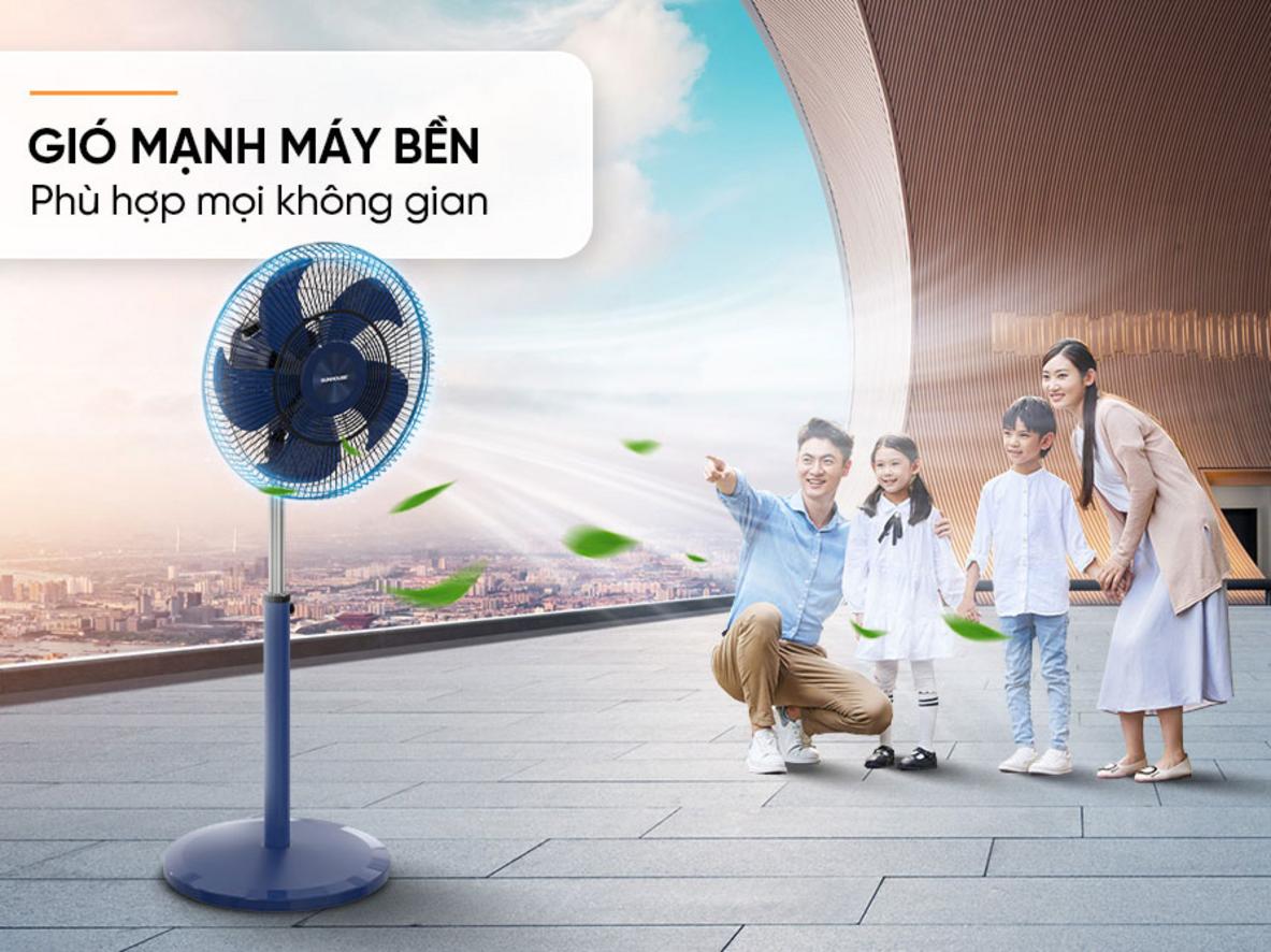 Tổng quan Quạt đứng Sunhouse SHD7392 - 5 cánh
