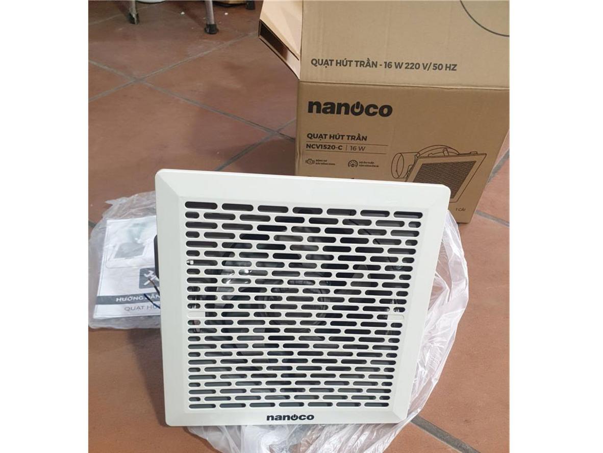 Tổng quan Quạt hút âm trần có ống dẫn Nanoco NCV1520-C