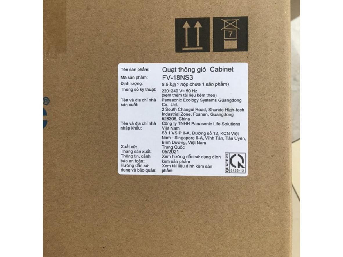 Tổng quan Quạt hút Cabinet Panasonic FV-25NS3