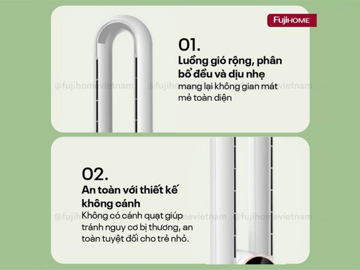 Tổng quan Quạt không cánh hơi nước tích hợp lọc không khí ion Fujihome BF-03RC