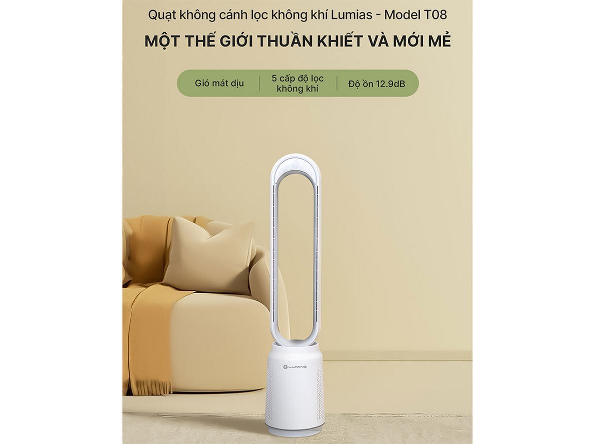 Gió êm, phù hợp phòng ngủ và không gian cần yên tĩnh