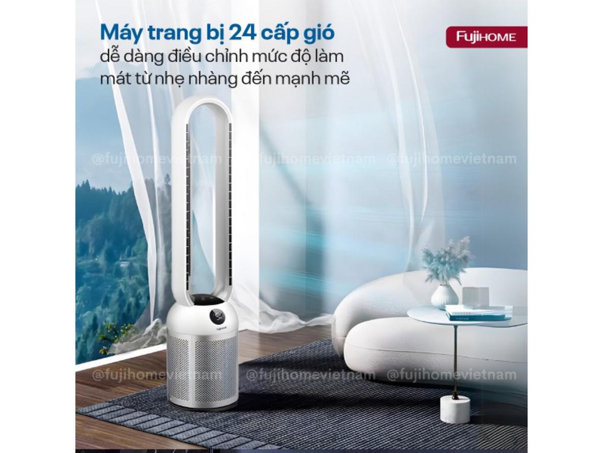 Tổng quan Quạt không cánh tích hợp lọc không khí Fujihome BF307DC