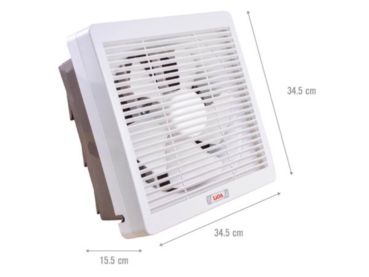 Tổng quan kỹ thuật quạt thông gió gắn tường LiOA EVF25B2.