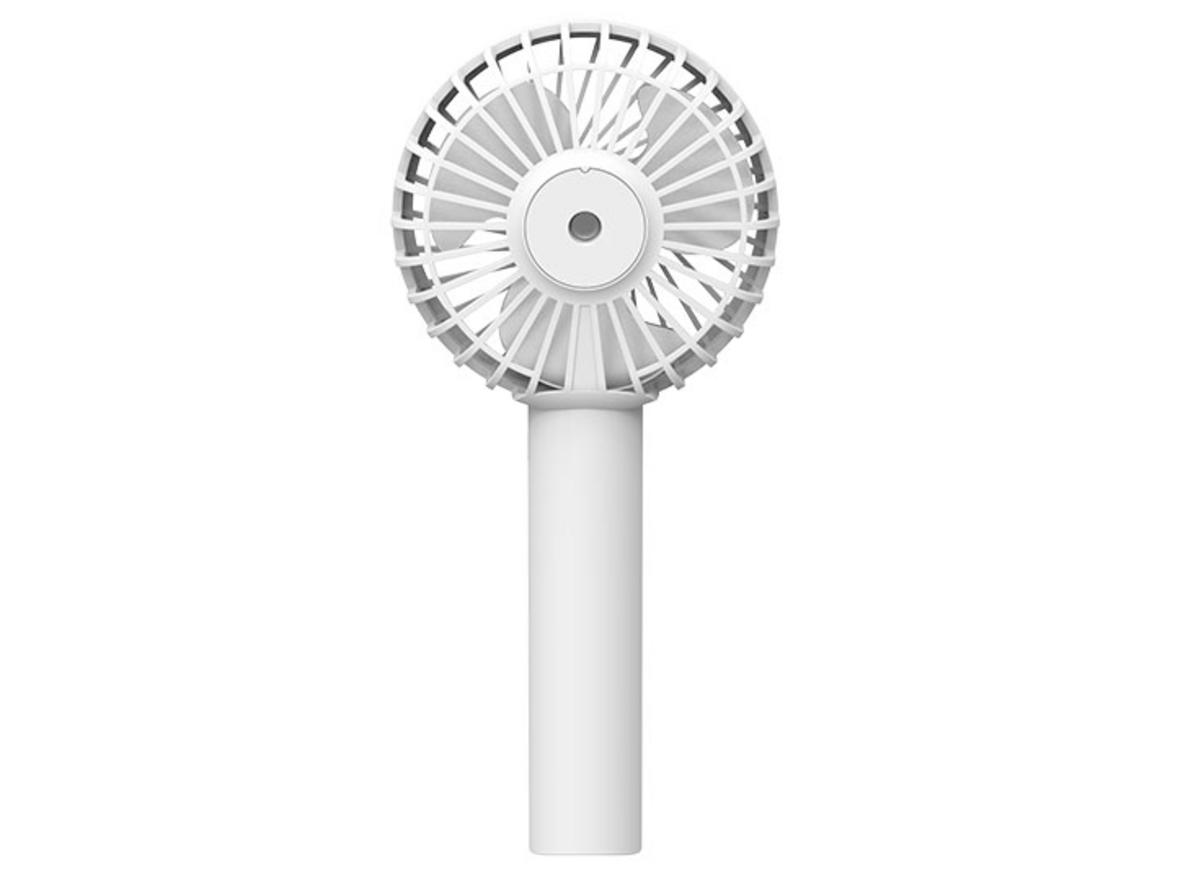 Cận cảnh Quạt mini cầm tay Sunhouse SHD7109 với thiết kế 3 cánh, thân nhựa cao cấp và màu trắng trang nhã.