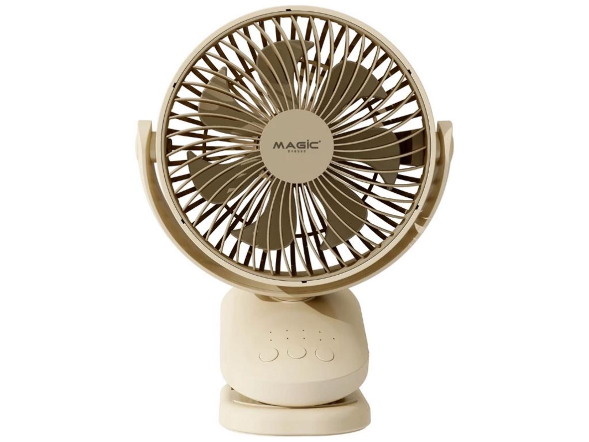 Quạt mini Magic A-004 nhỏ gọn, kẹp bàn linh hoạt, phù hợp không gian hẹp.