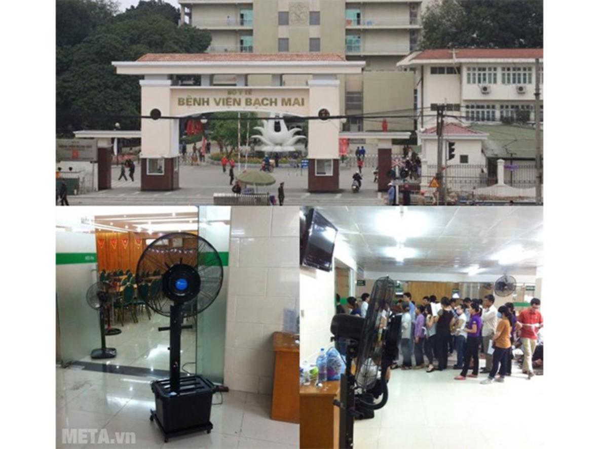 Bình nước 41 lít giúp duy trì phun sương lâu hơn.