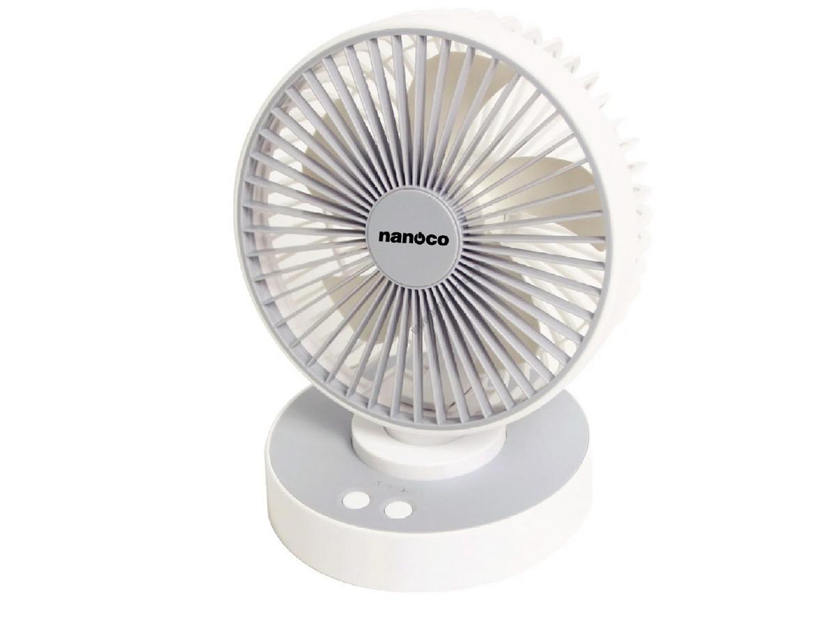 Thiết kế nhỏ gọn, 5 cánh và 4 cấp độ gió của Nanoco NRF6215W/NRF6215P.