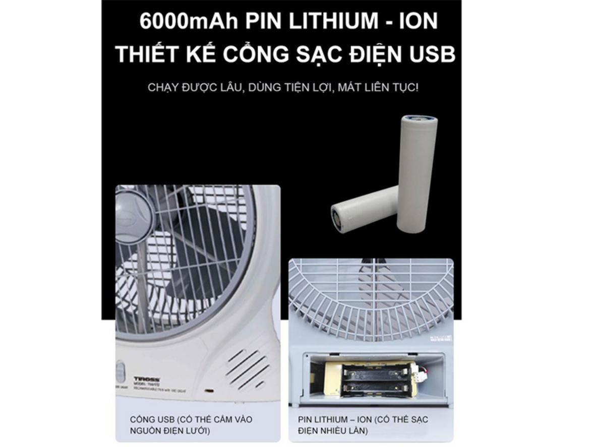 Tiross TS9172 sạc USB DC 5V bằng nhiều nguồn phổ thông.