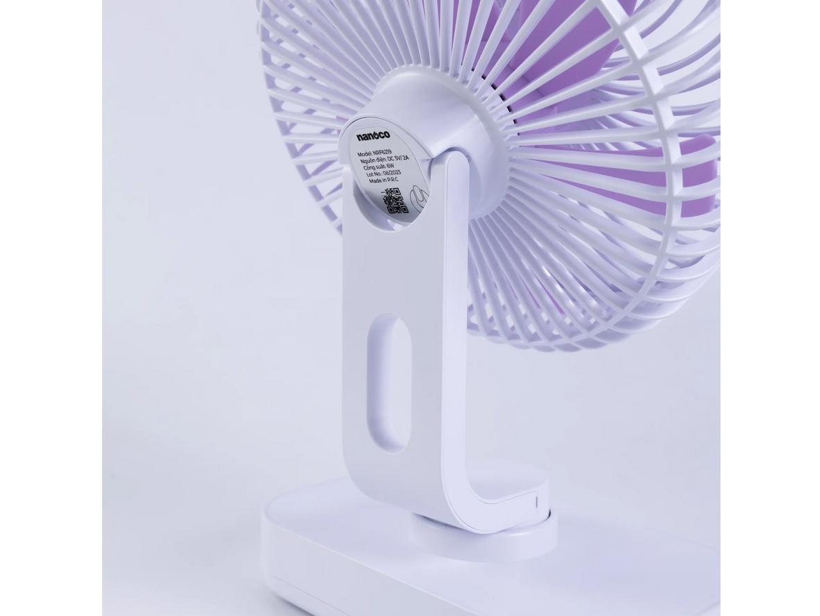 Công suất 6W phù hợp làm mát cá nhân, tiết kiệm điện.