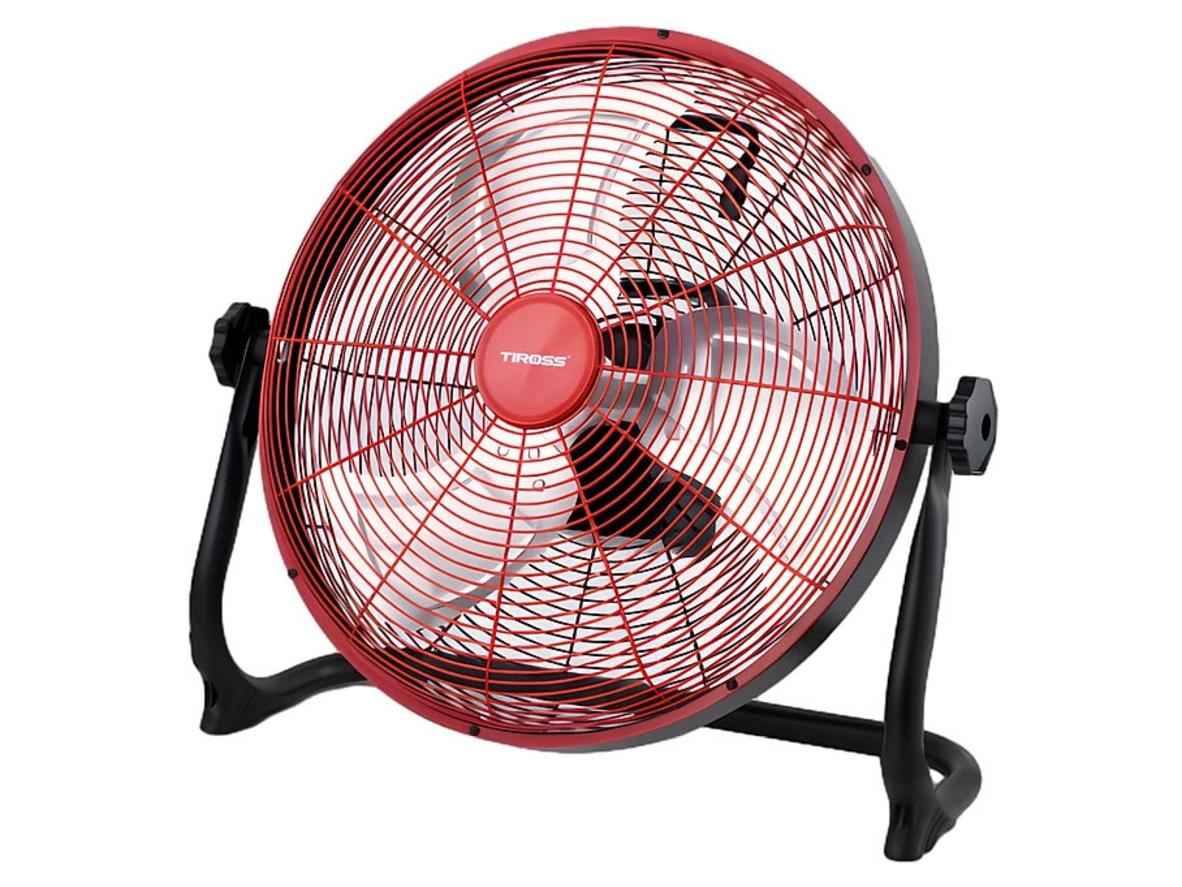 Quạt sàn Tiross TS9571 nổi bật với cánh 45cm, động cơ DC và thiết kế gọn chắc.