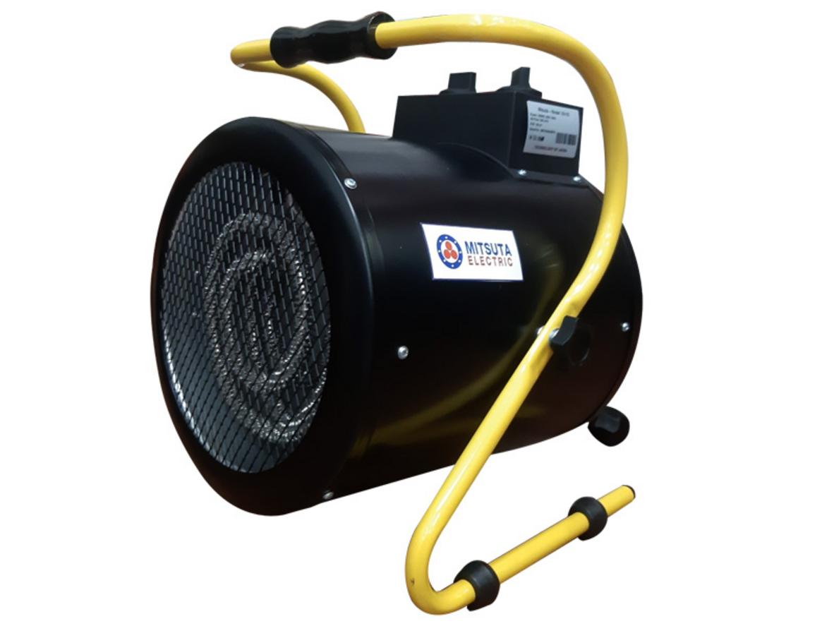 Quạt sấy gió nóng Mitsuta EH-03 phù hợp sấy khô và sưởi cục bộ trong không gian khoảng 20m2.