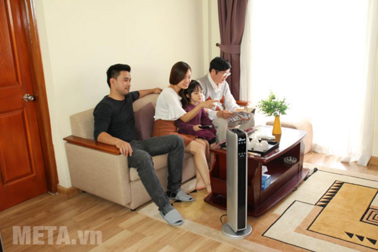 3 chế độ gió, nhiệt cài đặt linh hoạt và tính năng an toàn cho gia đình