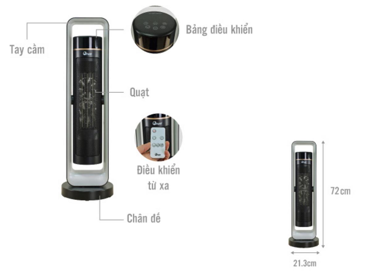 Các tính năng của FujiE CH-2400 được thiết kế cho nhu cầu sưởi ấm an toàn và tiện lợi.