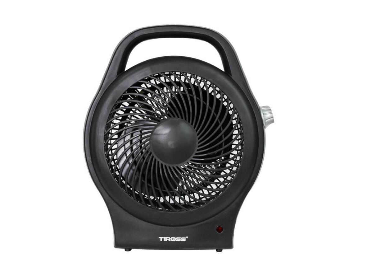Quạt sưởi hai chiều Tiross TS9441 nhỏ gọn, dùng được cả mùa đông lẫn mùa hè.