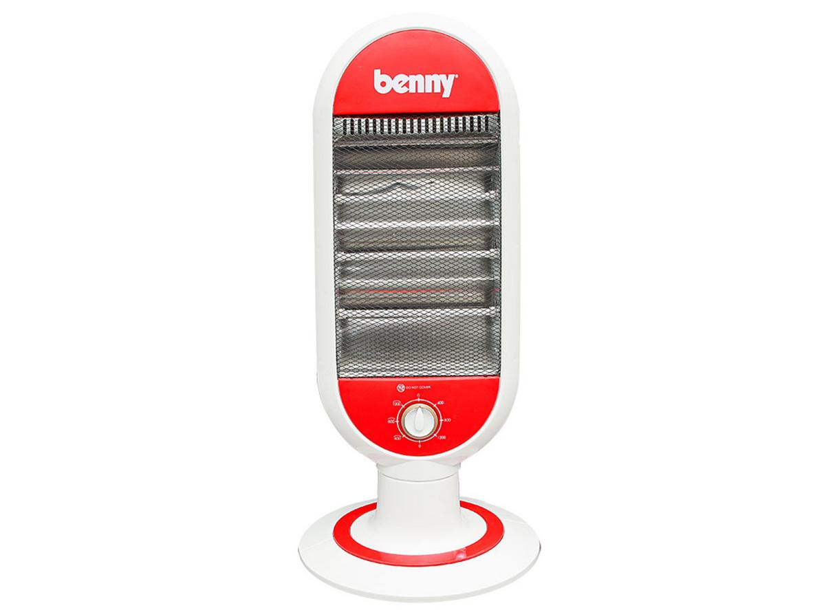 Quạt sưởi Halogen Benny BHT-1200 nhỏ gọn, dễ dùng, làm ấm nhanh.