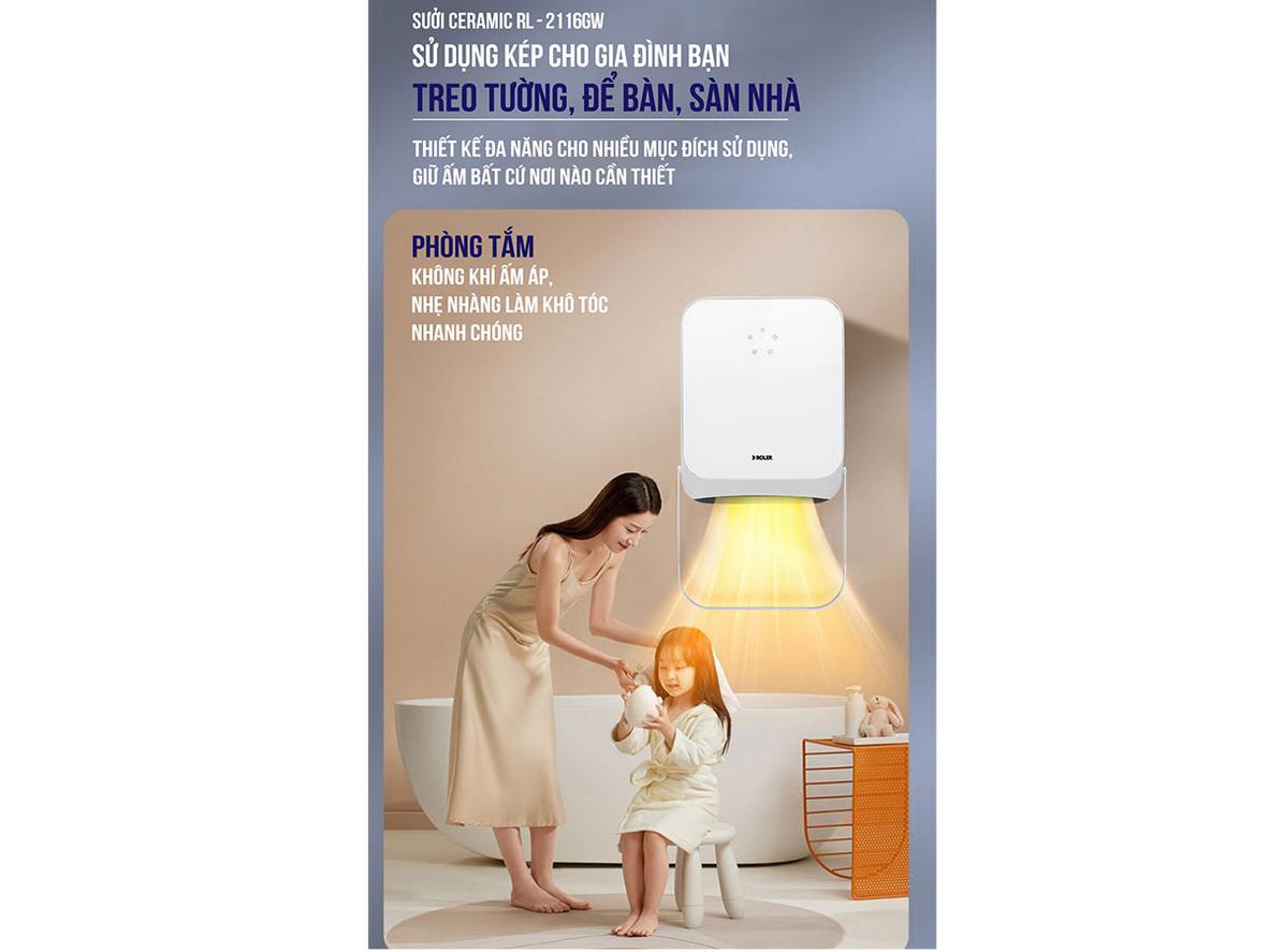 4 điểm đáng chú ý của Roler RL-2116GW trong một ảnh.