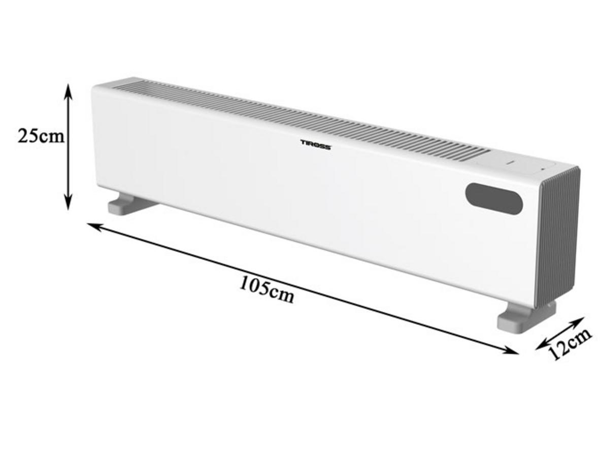 Hai mức công suất giúp chọn sưởi tiết kiệm hoặc sưởi nhanh.