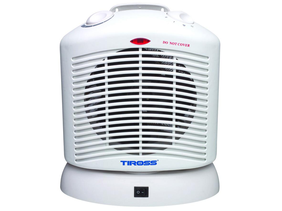 Quạt sưởi Tiross TS946 phù hợp cho phòng nhỏ đến vừa, dùng được cả sưởi ấm và quạt mát.