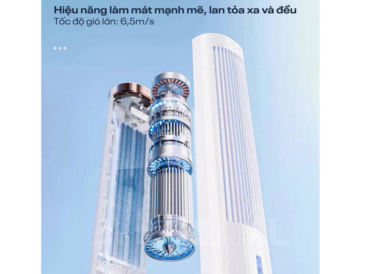 Độ ồn ≤ 56 dB giúp TF-51E phù hợp dùng vào ban đêm.