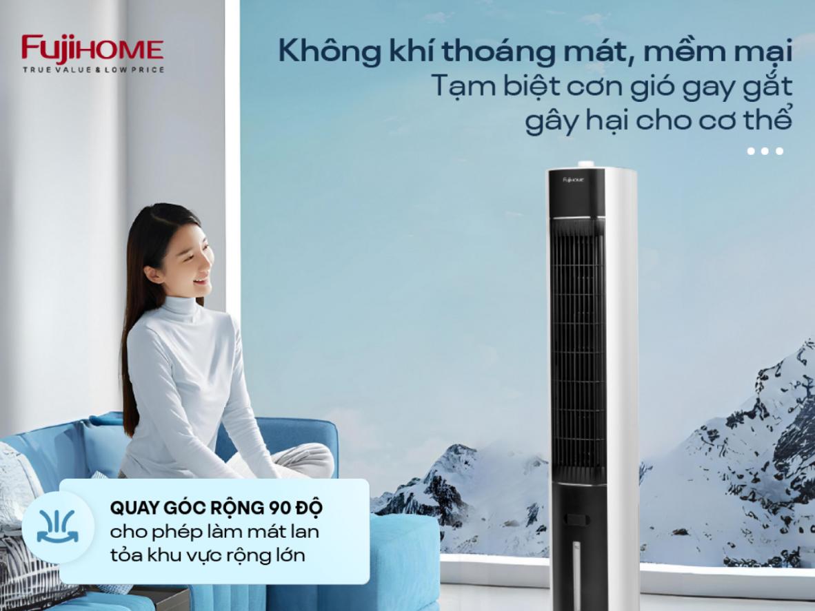 Hơi nước và ion âm giúp cảm giác mát dịu, dễ chịu hơn khi dùng lâu.