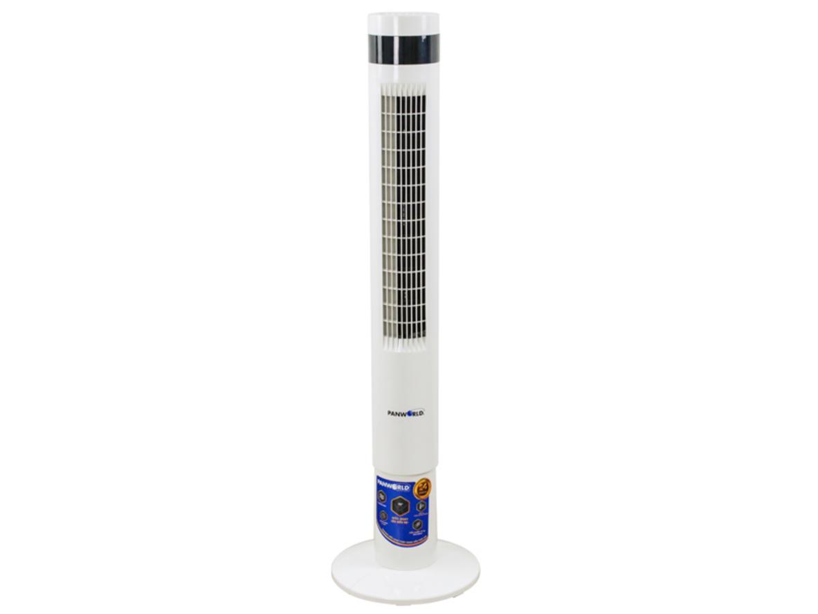 Quạt tháp Panworld PW-019 (PW-8207W) thiết kế gọn, phù hợp không gian nhỏ.