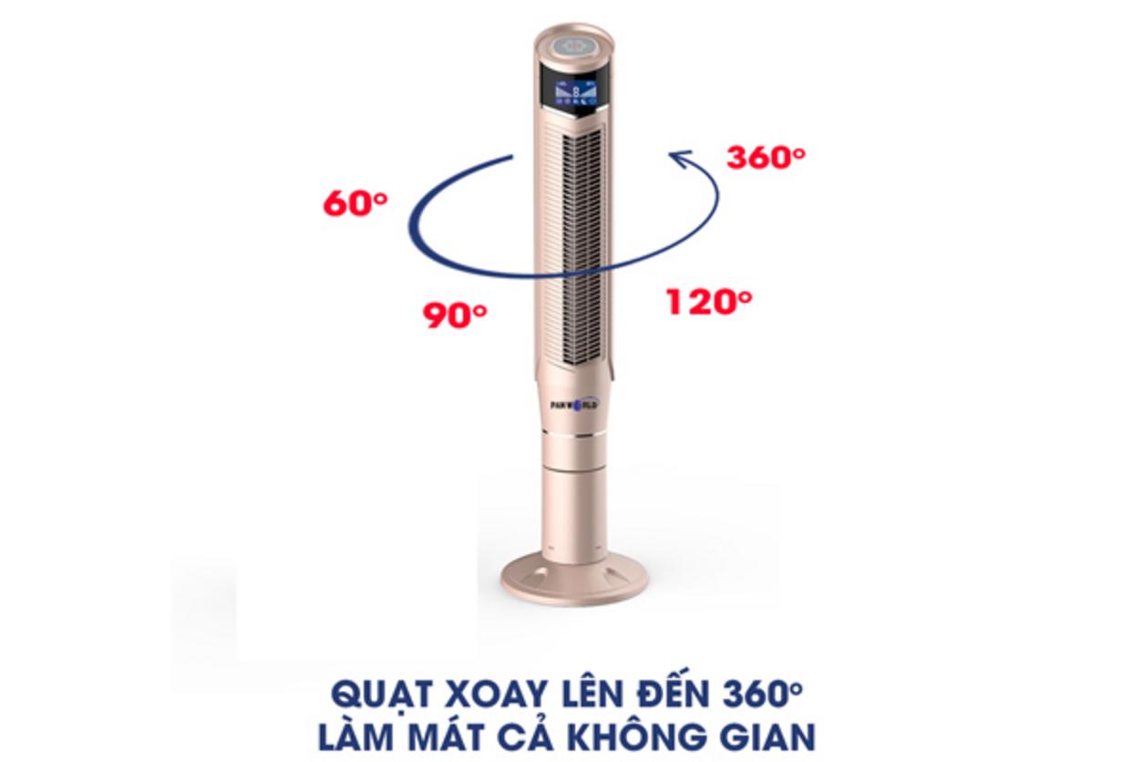 Công suất 45W đáp ứng tốt nhu cầu làm mát cho phòng nhỏ đến trung bình.