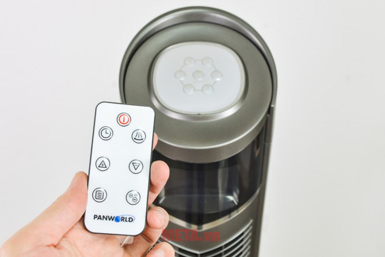 Remote, LCD và hẹn giờ 24 giờ giúp sử dụng quạt rất tiện.