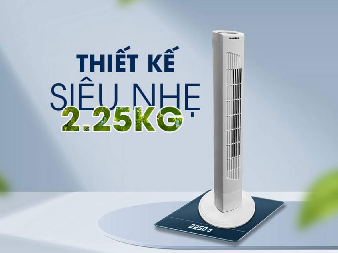 Độ ồn thấp giúp quạt phù hợp dùng ban đêm.