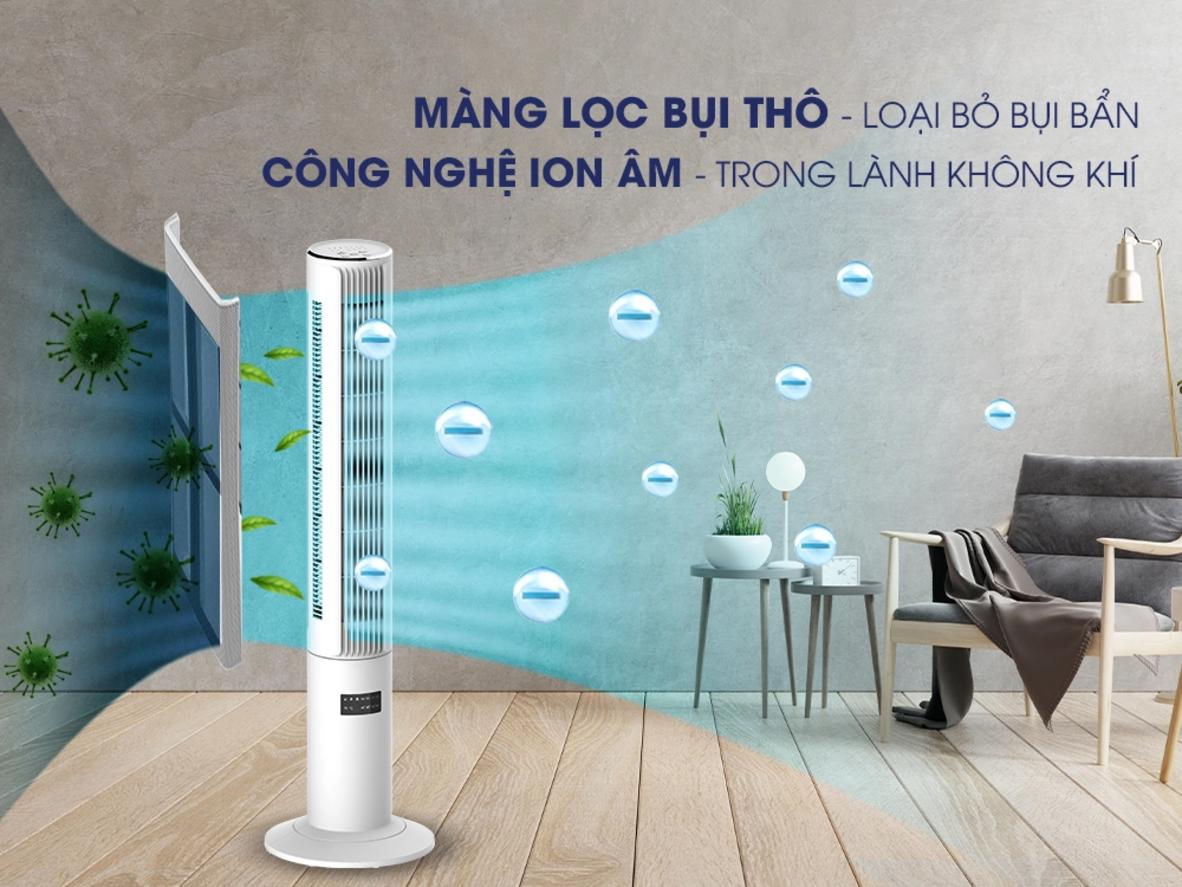 3 tốc độ gió và 3 chế độ gió giúp tùy biến theo từng bối cảnh sử dụng.