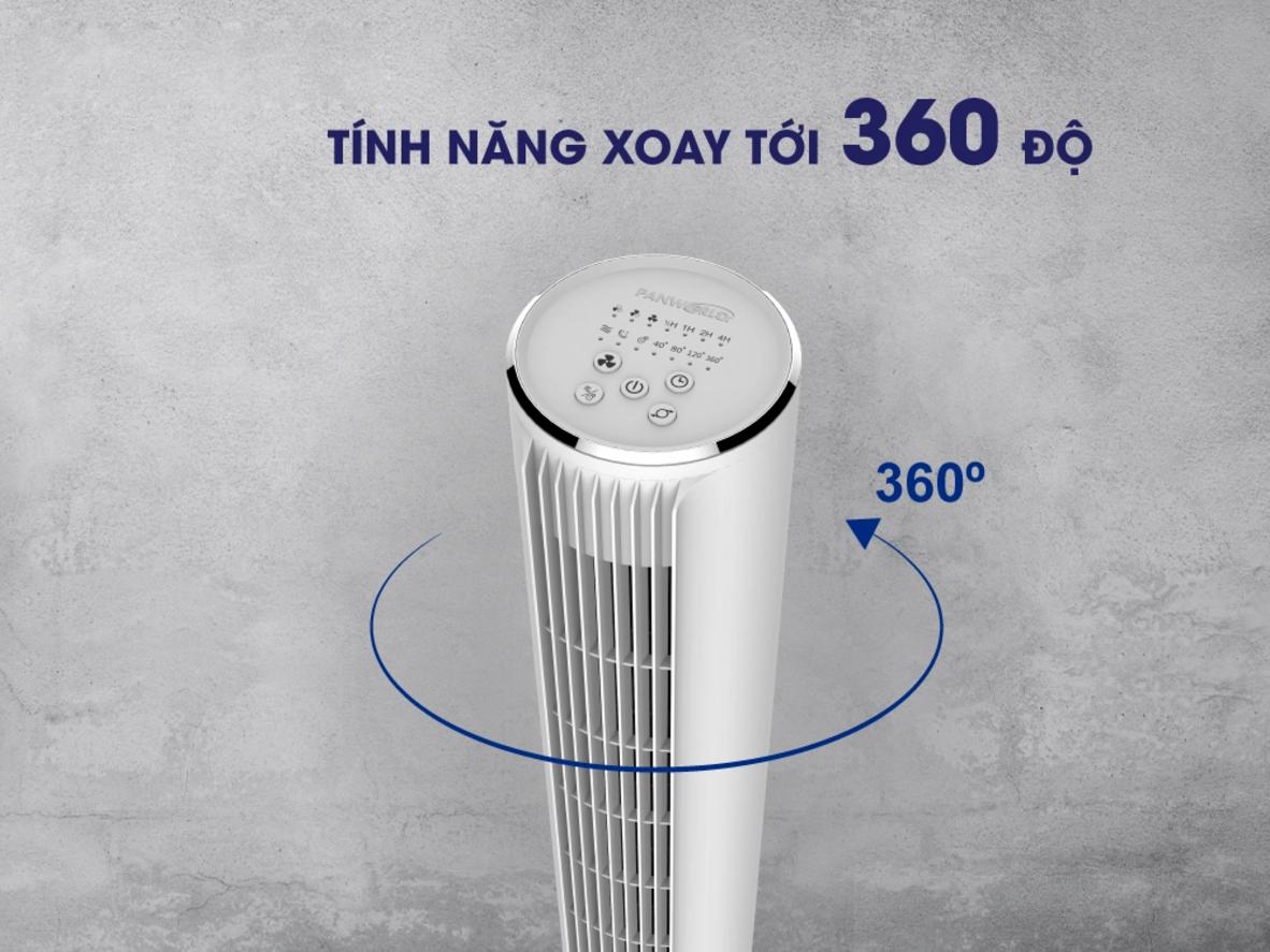 Remote và hẹn giờ 7,5 giờ đặc biệt hữu ích khi dùng quạt ban đêm.