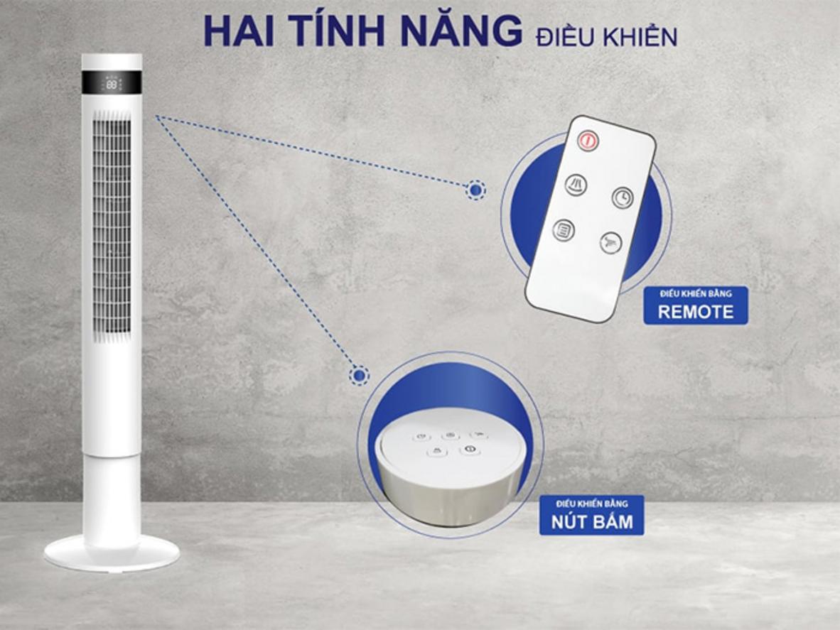 Công suất 50W giúp quạt làm mát ổn định và tiết kiệm điện hơn.