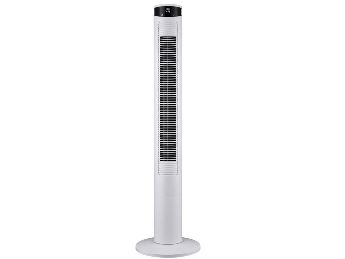 Quạt tháp Shimono SM-TF46LS phù hợp không gian nhỏ nhờ thiết kế gọn và chiều cao 116,84 cm.