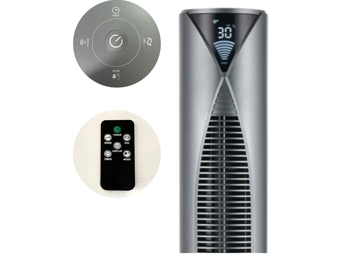 Thiết kế tháp gọn giúp quạt dễ đặt trong nhiều không gian.